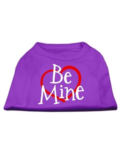 Be Mine Screen Print Shirt Purple Lg