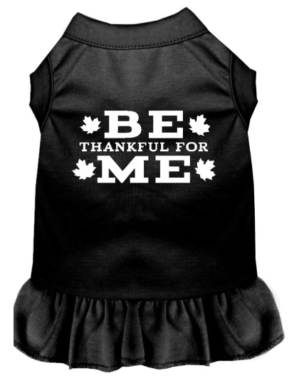 Be Thankful for Me Screen Print Dress Black 4X (22)