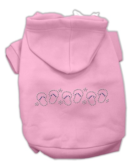 Beach Sandals Rhinestone Hoodies Pink L