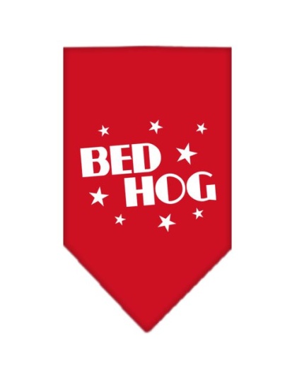 Bed Hog Screen Print Bandana Red Large