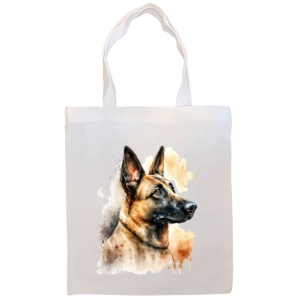 Belgian Sheepdog Canvas Tote Bag Style2