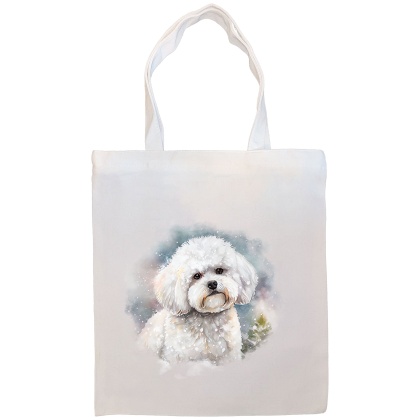 Bichon Frise Canvas Tote Bag Style2