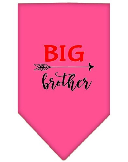 Big Brother Screen Print Bandana Bright Pink Large