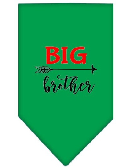 Big Brother Screen Print Bandana Emerald Green Large