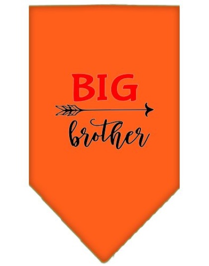 Big Brother Screen Print Bandana Orange Large