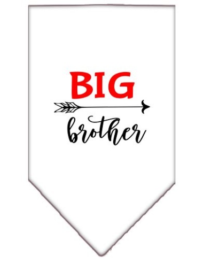 Big Brother Screen Print Bandana White Large