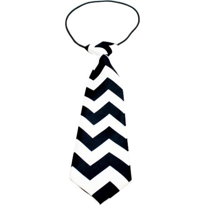 Big Dog Neck Tie Chevron Black