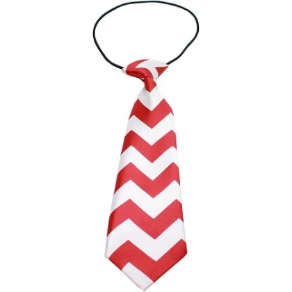 Big Dog Neck Tie Chevron Red