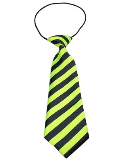 Big Dog Neck Tie Striped Lime