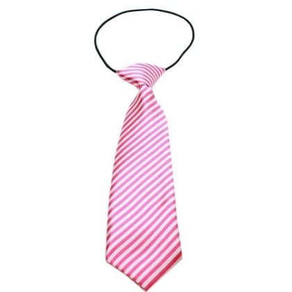 Big Dog Neck Tie Striped Pink