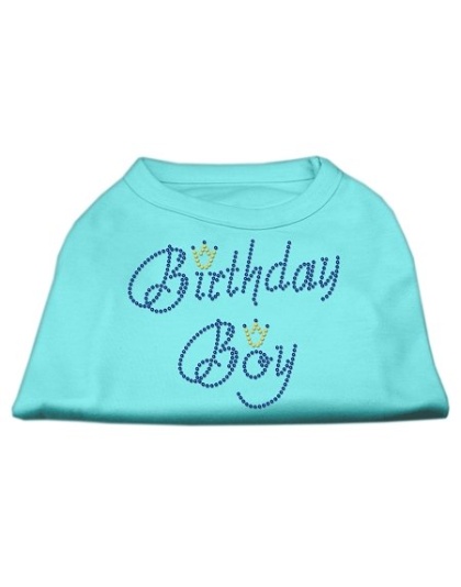 Birthday Boy Rhinestone Shirts Aqua L