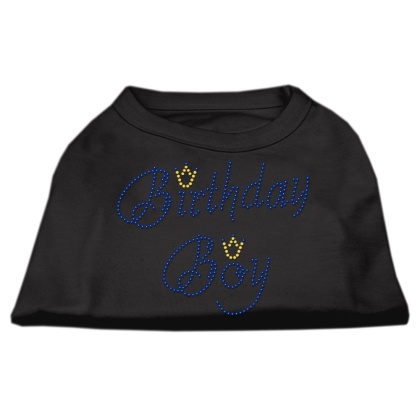 Birthday Boy Rhinestone Shirts Black L