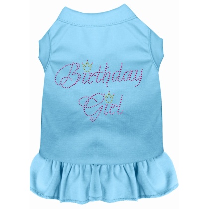 Birthday Girl Rhinestone Dress Baby Blue 4X