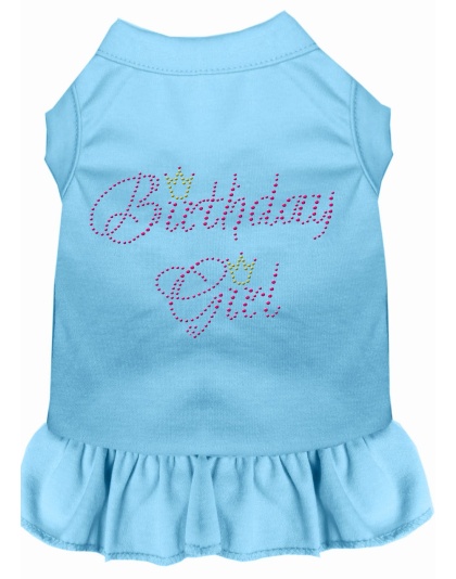 Birthday Girl Rhinestone Dress Baby Blue 4X