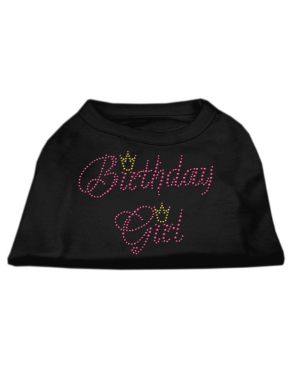 Birthday Girl Rhinestone Shirt Black L