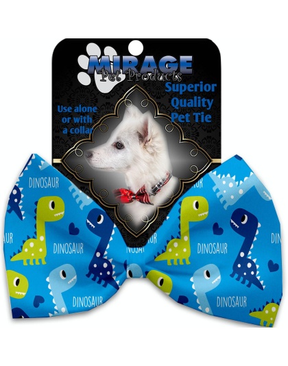 Blue Dinosaurs Pet Bow Tie