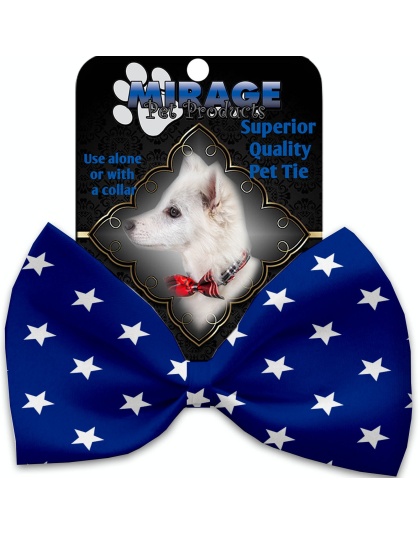 Blue Stars Pet Bow Tie