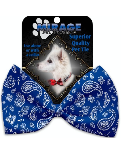 Blue Western Pet Bow Tie