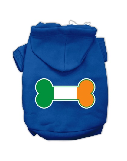 Bone Flag Ireland Screen Print Pet Hoodies Blue Size Lg