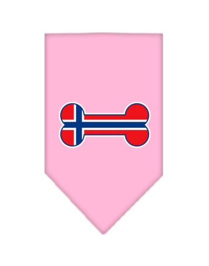 Bone Flag Norway Screen Print Bandana Light Pink Large