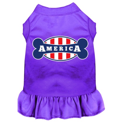 Bonely in America Screen Print Dress Purple 4X (22)