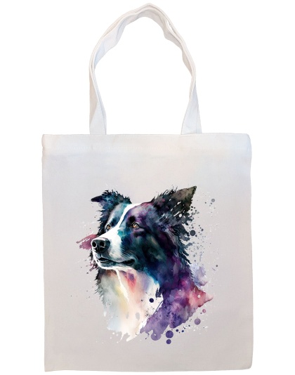 Border Collie Canvas Tote Bag Style3