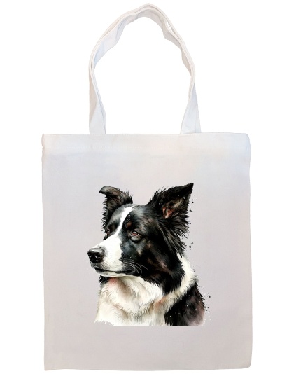 Border Collie Canvas Tote Bag Style4