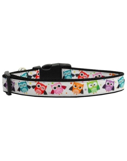 Bright Owls Nylon Ribbon Collars Large