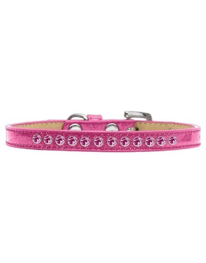 Bright Pink Crystal Size 10 Pink Puppy Ice Cream Collar