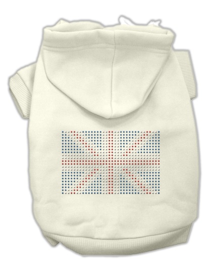 British Flag Hoodies Cream L