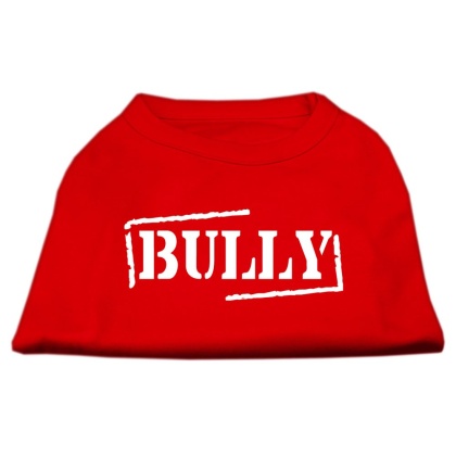 Bully Screen Printed Shirt Red Lg