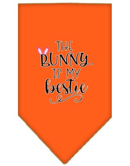 Bunny is my Bestie Screen Print Bandana Orange Large