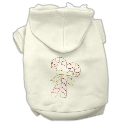 Candy Cane Hoodies Cream L