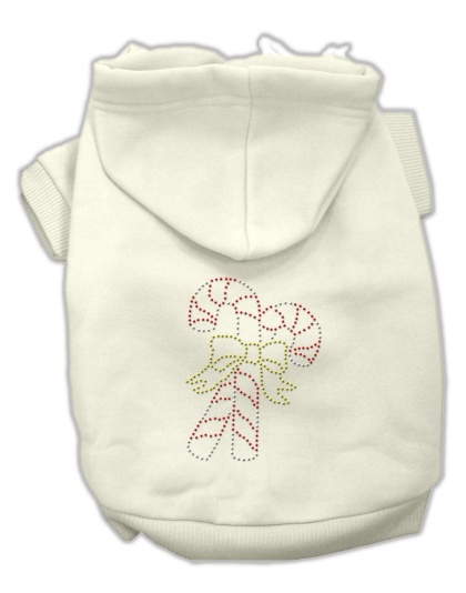 Candy Cane Hoodies Cream L