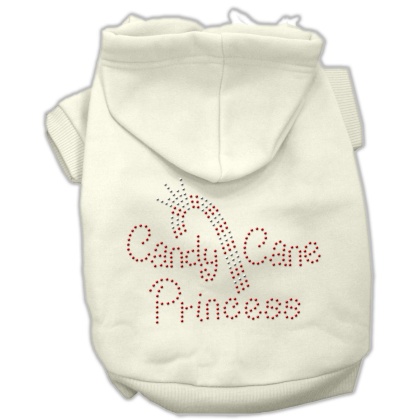 Candy Cane Princess Hoodies Cream L