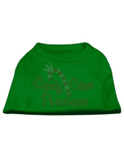 Candy Cane Princess Shirt Emerald Green Lg