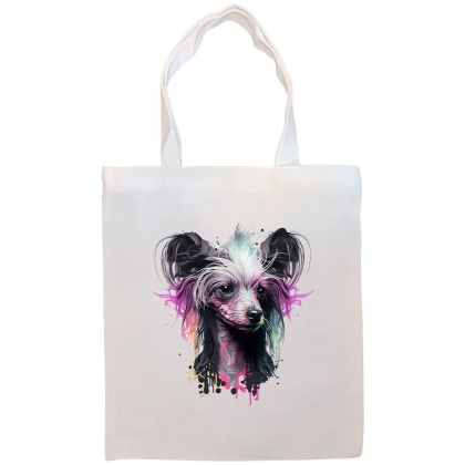 Chinese Crested Canvas Tote Bag Style1