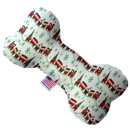 Christmas Trains 10 Inch Bone Dog Toy