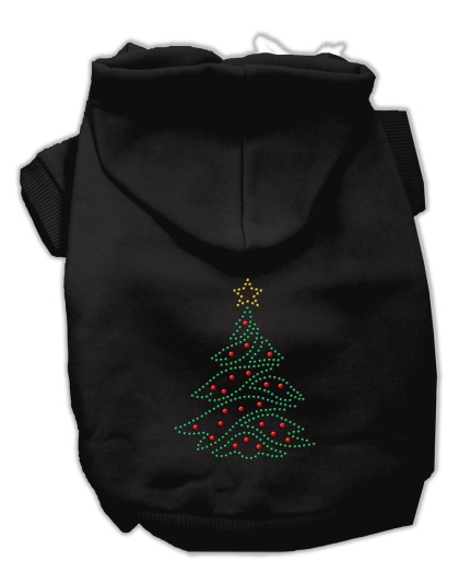 Christmas Tree Hoodie Black L