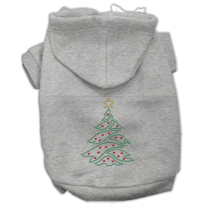 Christmas Tree Hoodie Grey L