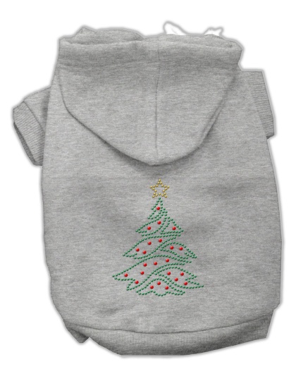 Christmas Tree Hoodie Grey L