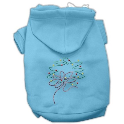 Christmas Wreath Hoodie Baby Blue L