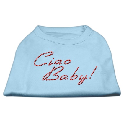 Ciao Baby Rhinestone Shirts Baby Blue L