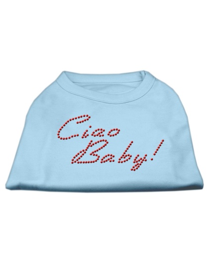 Ciao Baby Rhinestone Shirts Baby Blue L