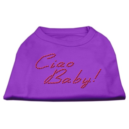 Ciao Baby Rhinestone Shirts Purple L