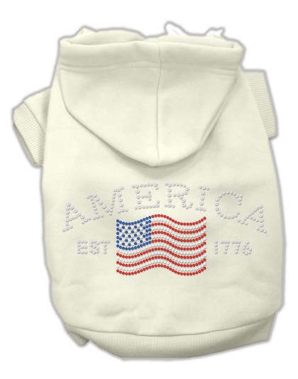 Classic American Hoodies Cream L