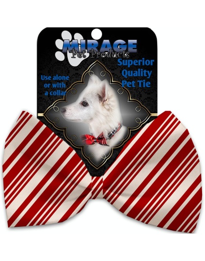 Classic Candy Cane Stripes Pet Bow Tie