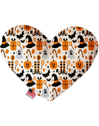 Classic Halloween 6 Inch Canvas Heart Dog Toy