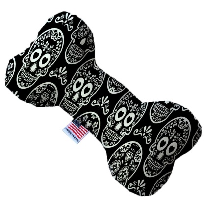 Classic Sugar Skulls 10 Inch Canvas Bone Dog Toy