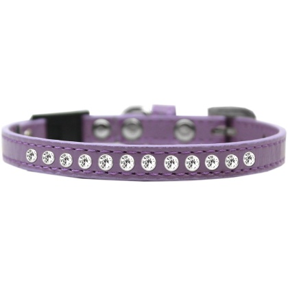 Clear Jewel Breakaway Cat Collar Lavender Size 10